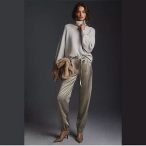 Anthropologie Maeve Parachute Satin Pants Size 4